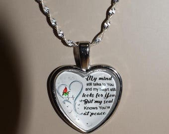 Cherished Keepsake Charm Necklace - Elegantly Long Chain - In Loving Memory of a Life Well-Lived