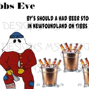 Tibbs Eve Newfoundland - Newfie - Boże Narodzenie - Wigilia - SVG - PNG - Lazer - Użytek komercyjny - 4 formaty