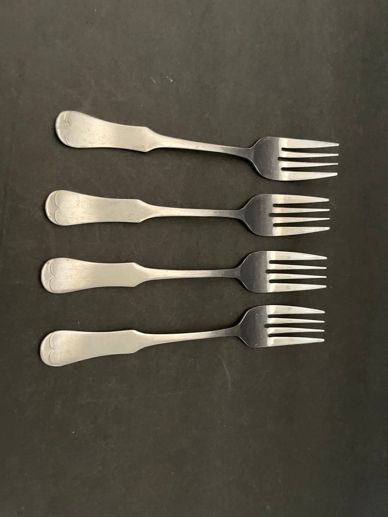 Details about   Set of 4 Marketplace stainless Japan MPF7 pattern Salad Forks 