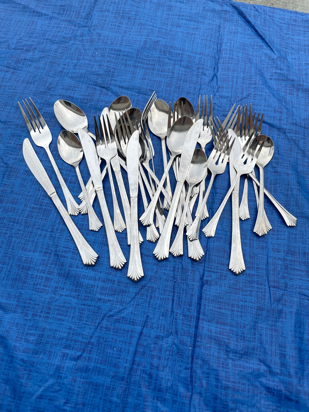Rogers Triumph Stainless China Flatware 31 Piece Etsy
