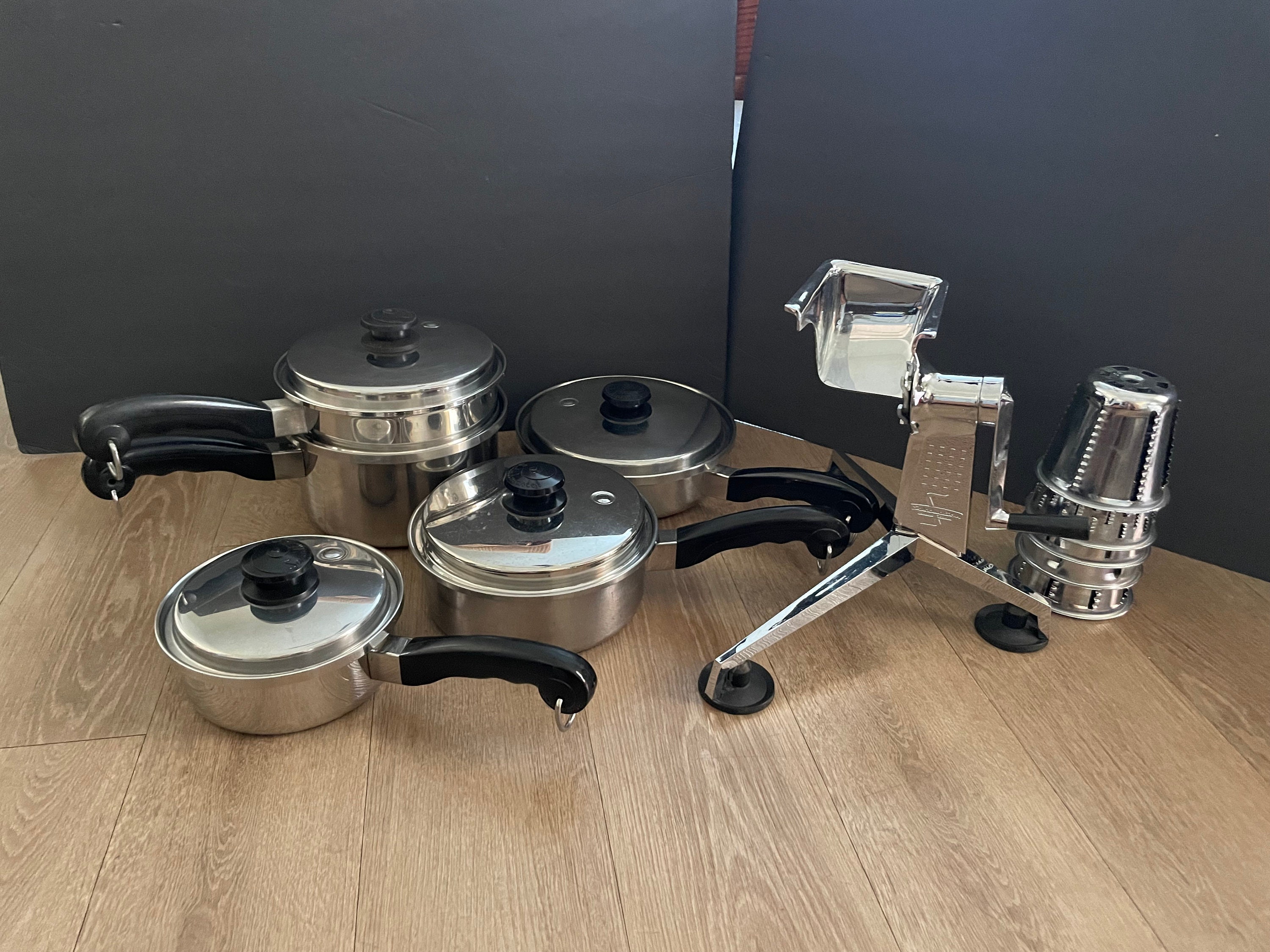 Vintage Saladmaster T304S Stainless Steel Cookware 16 Piece 