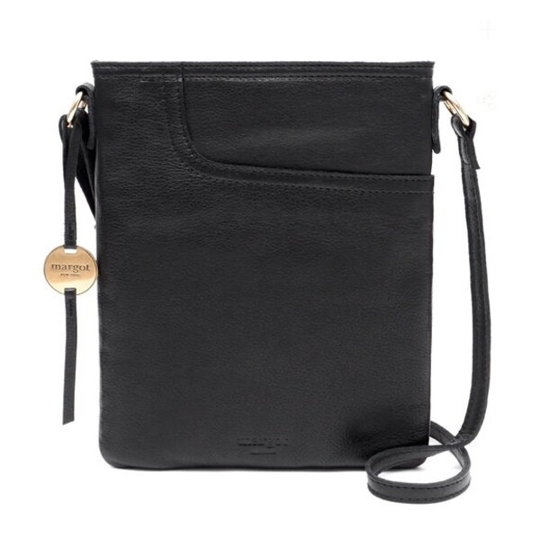 Margot New York Black Leather Shoulder Bag