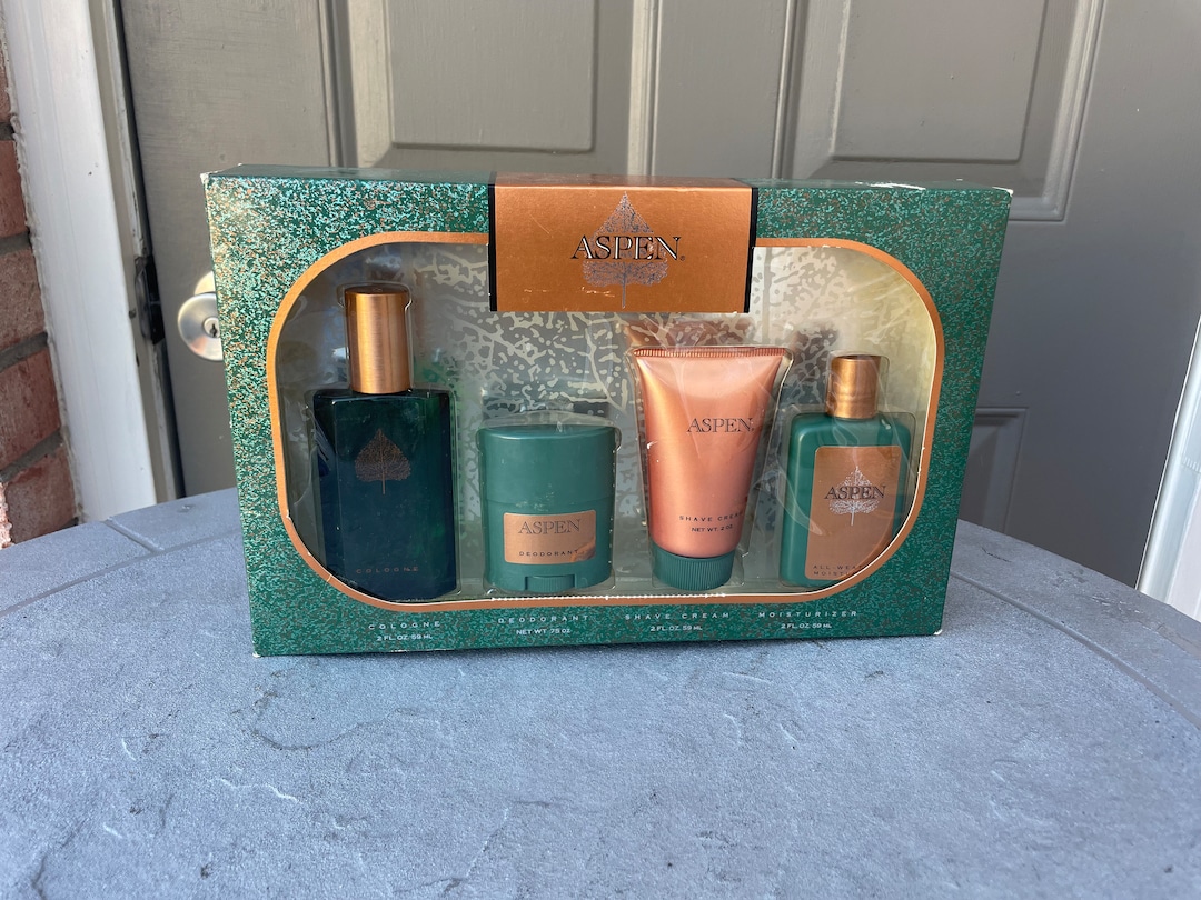 Vintage Aspen Men Gift Set Cologneshave Etsy