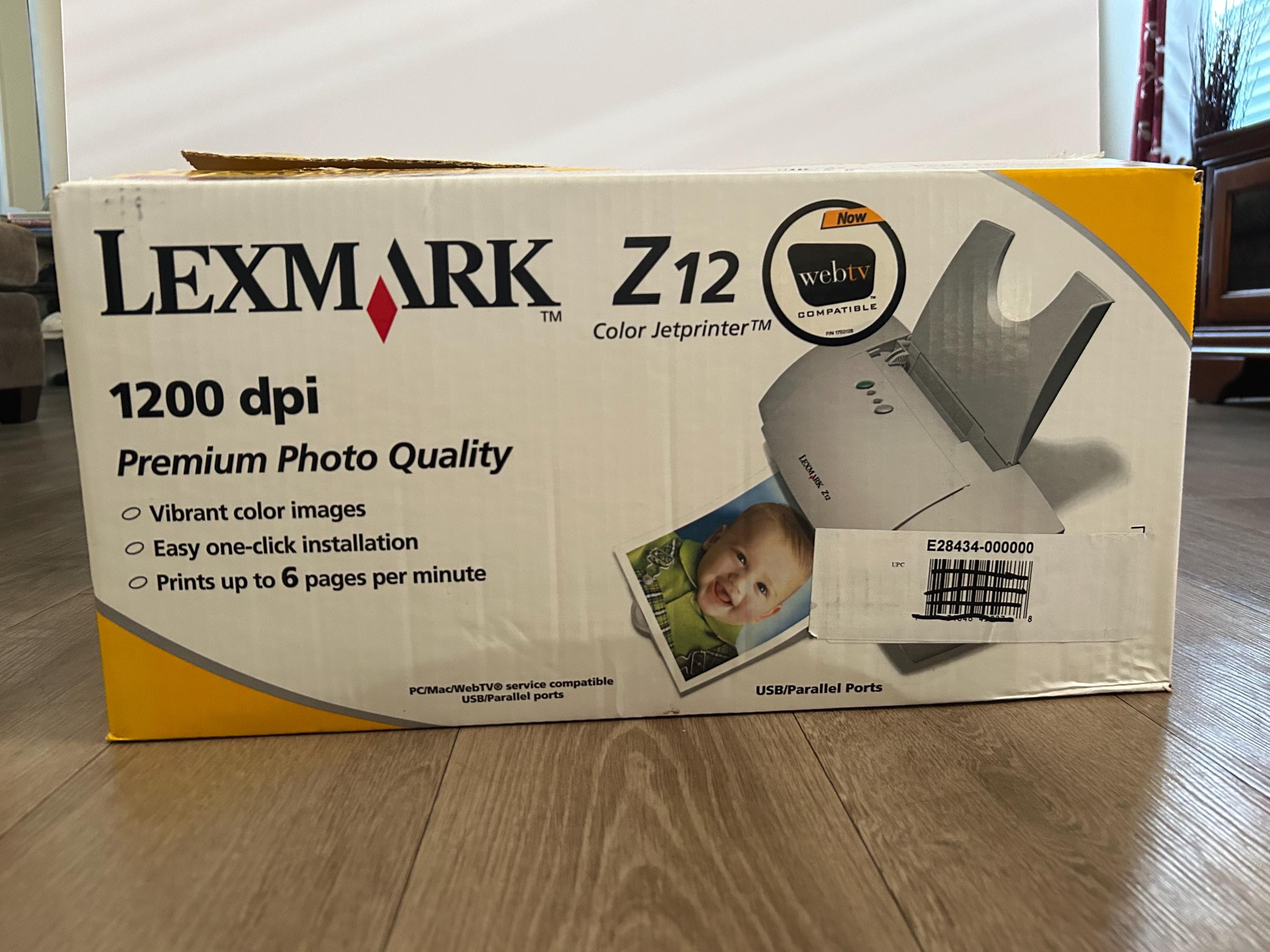 Vintage Lexmark Z12 Color Jet Printer - Open Box, 1200 DPI - Etsy