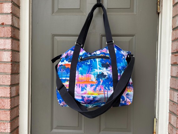 Kipling Large Multicolor Print Palm Tree Weekend … - image 2