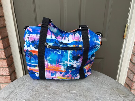 Kipling Large Multicolor Print Palm Tree Weekend … - image 7