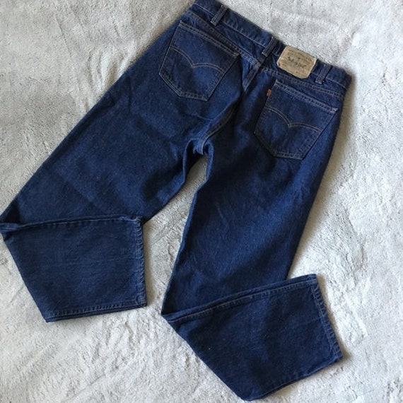 Vintage Men Levi’s 505 Orange Tab Blue Jeans 90s - image 1