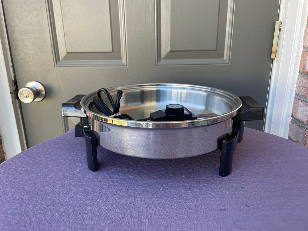 Saladmaster Stainless Steel Oil Core Electric Skillet 7256 W/ Etsy