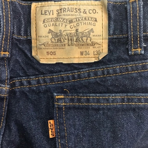 Vintage Men Levi’s 505 Orange Tab Blue Jeans 90s - image 3