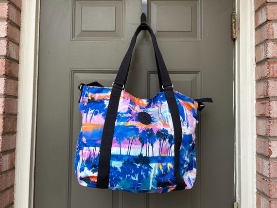 Kipling Large Multicolor Print Palm Tree Weekend … - image 8