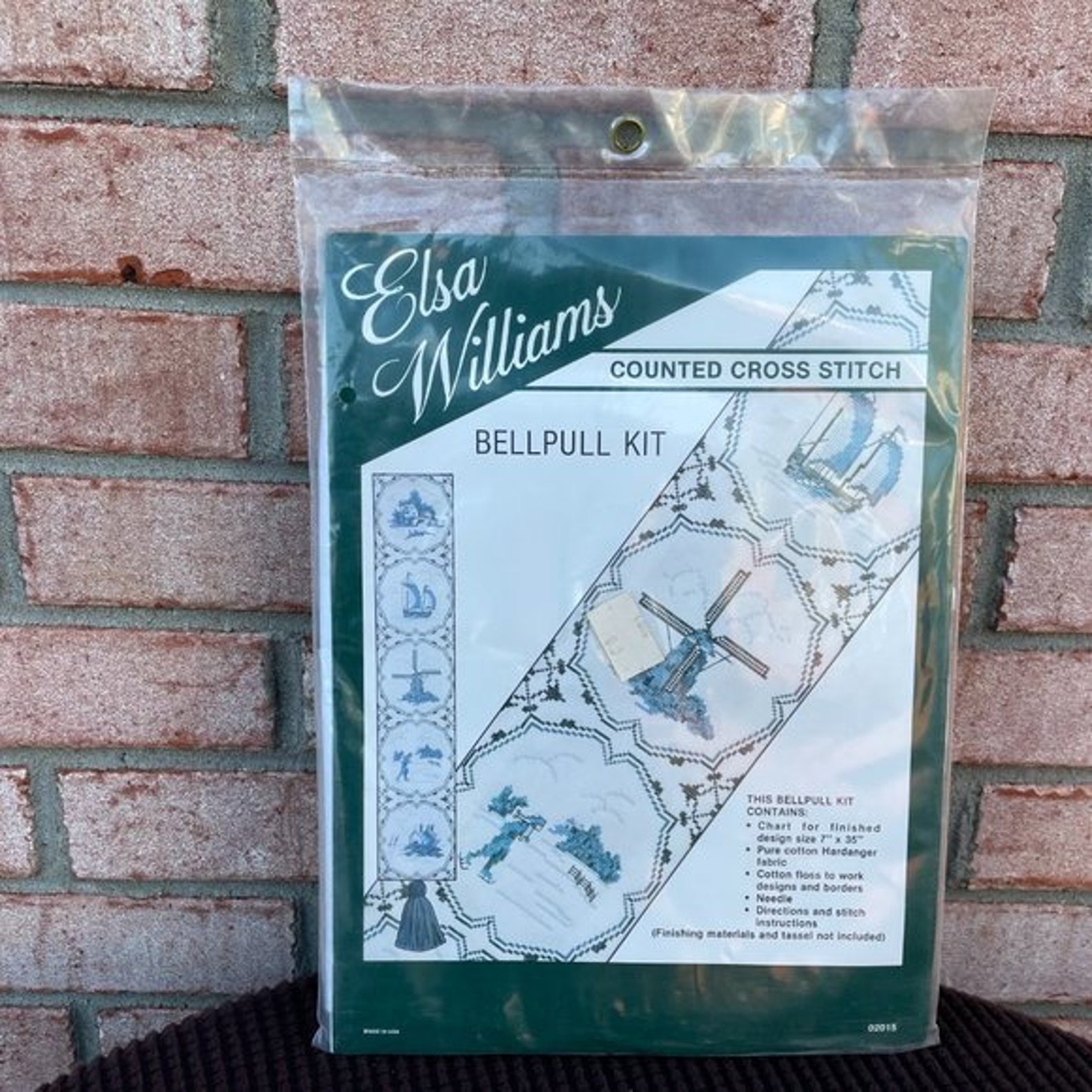 Vintage Bell Pull Kit Counted Cross Stitch Kit Etsy