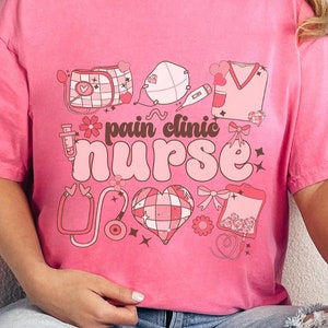 Pain clinic nurse valentines day tshirt for pain management nurse valentines day tshirt for pain center nurse tshirt for pain clinic shirt