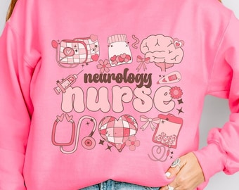 Neurology nurse Valentines day sweatshirt for neurology rn valentines day sweatshirt for neuro nurse valentines day sweatshirt for neuro rn