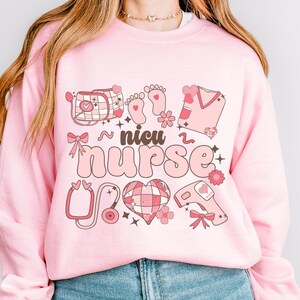 NICU nurse valentines day sweatshirt for neonatal intensive care unit valentines day sweatshirt for nicu valentines sweatshirt for nicu rn