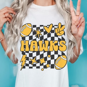 Hawks shirt for women birthday gift for hawks mom shirt for hawks football shirt for teens birthday gift for hawks football mom tshirt