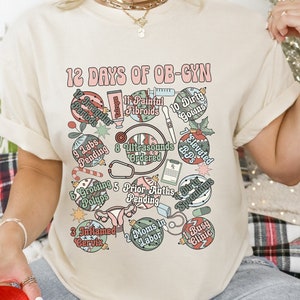 OB Nurse Shirt Obstetrics Clinic Shirt Ob Christmas Shirt Ob Gyn Clinic ...