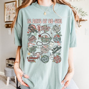 OB Nurse Shirt Obstetrics Clinic Shirt Ob Christmas Shirt Ob Gyn Clinic ...