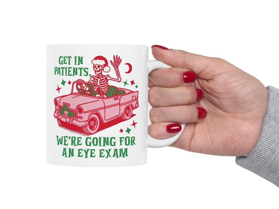 Eye Doctor Christmas Coffee Mug for Ophthalmology Christmas Coffee Mug