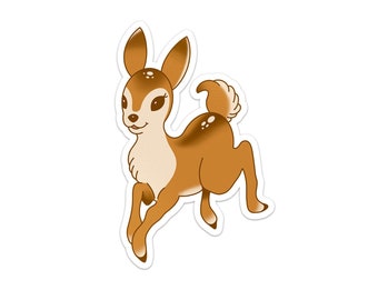 Darcy Doe - Die Cut Deer Sticker - Matte and Waterproof - Frolicking Fawn
