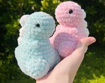 Mini Chubby Dinosaur - Multiple Colors - Handmade Crochet Amigurumi - Chubby Dino