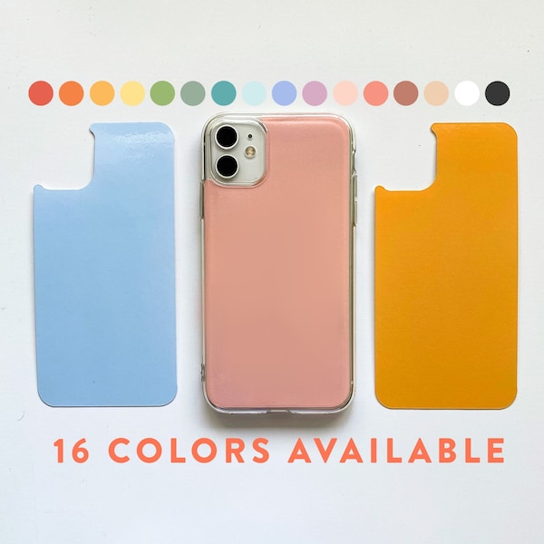 The Solid Colors Pack - Interchangeable Phone Case Inserts for Stickers, clear phone cases - JUST IN CASE