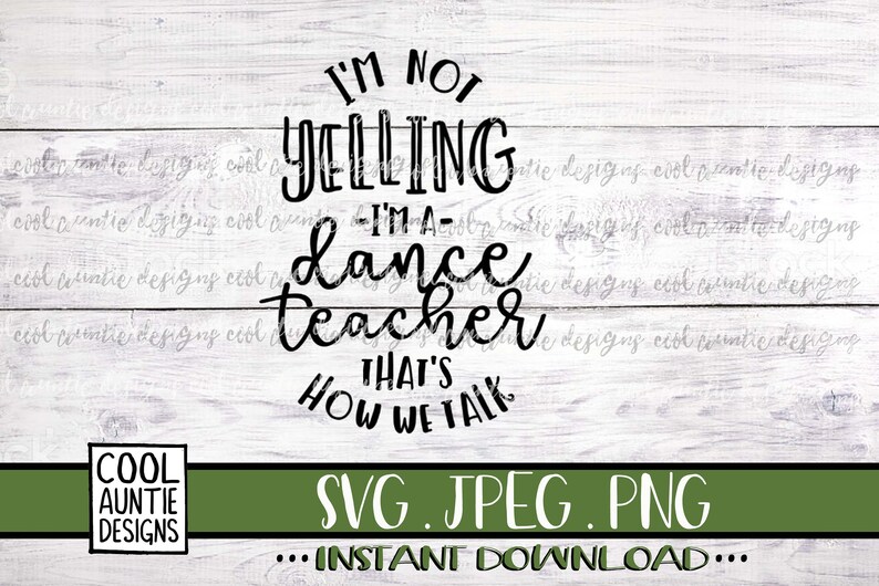 Download Dance teacher svg Instant Download SVG JPEG PNG Cricut | Etsy