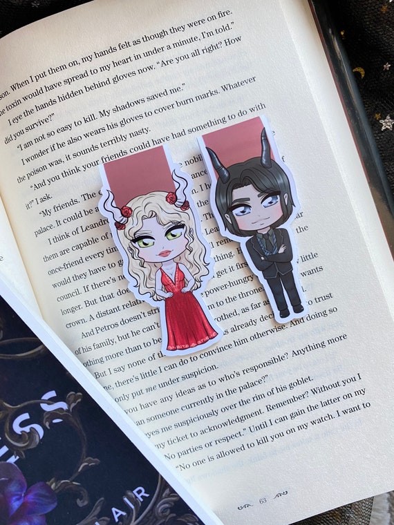 A Touch of Darkness: Hades and Persephone Magnetic Bookmarks - Etsy