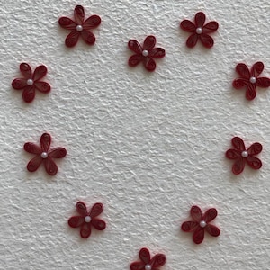 Quilling ready flowers for decoration,Tear drop shape flower,Party Decorations&Craft Projects, Gift Decorations