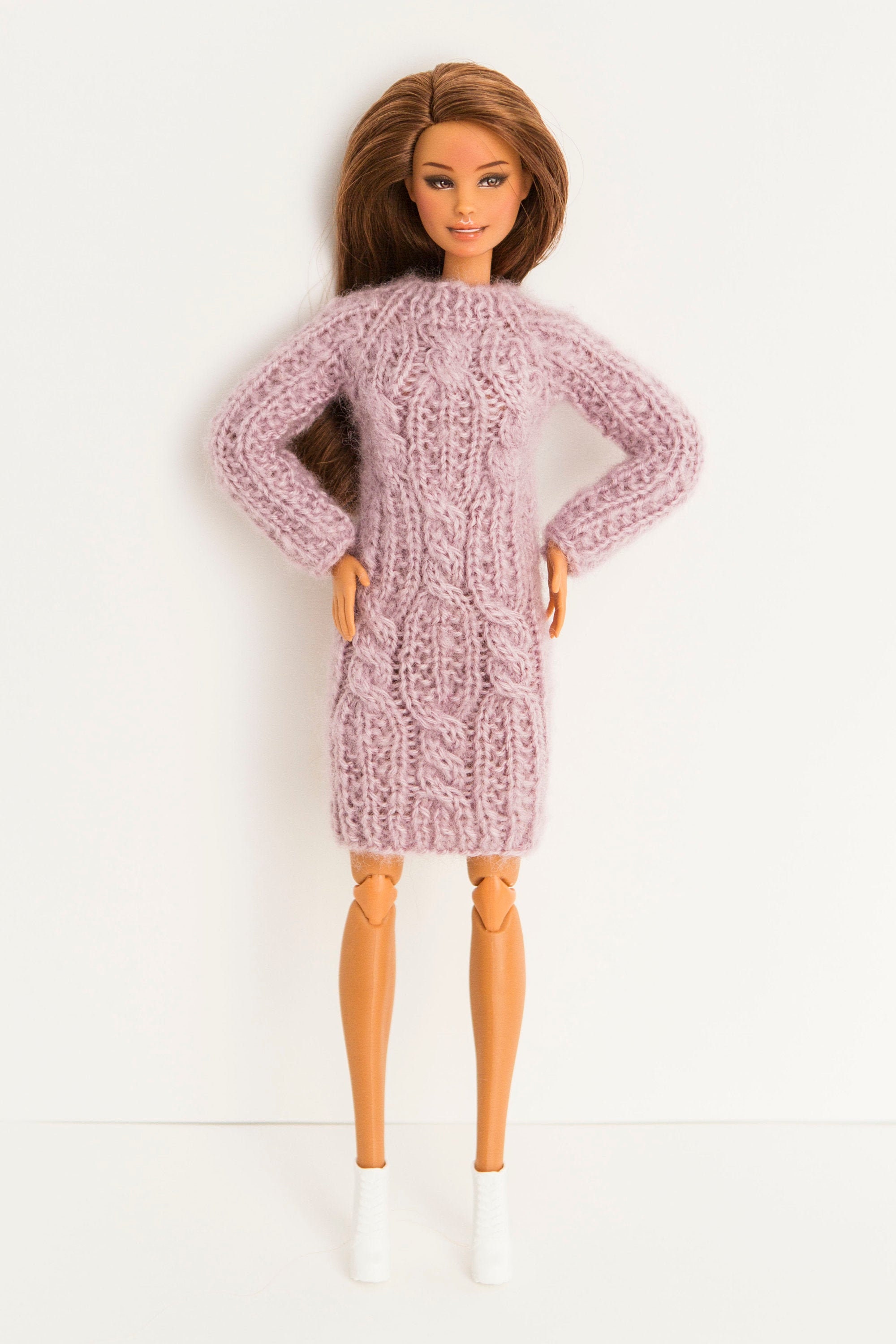 Barbie clothes. knitted dress for barbie doll | Etsy