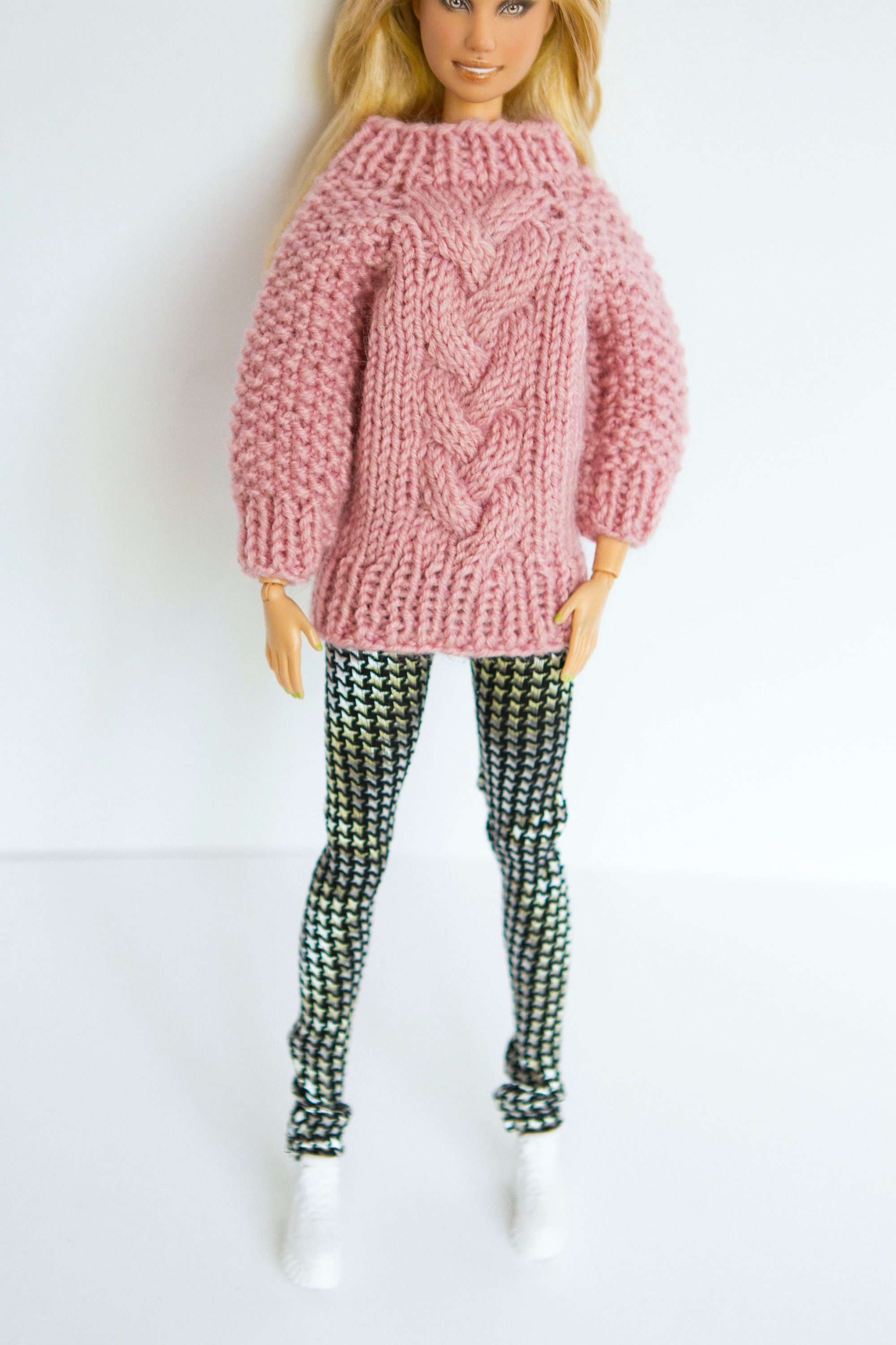 Barbie clothes. knitted sweater for barbie doll Etsy