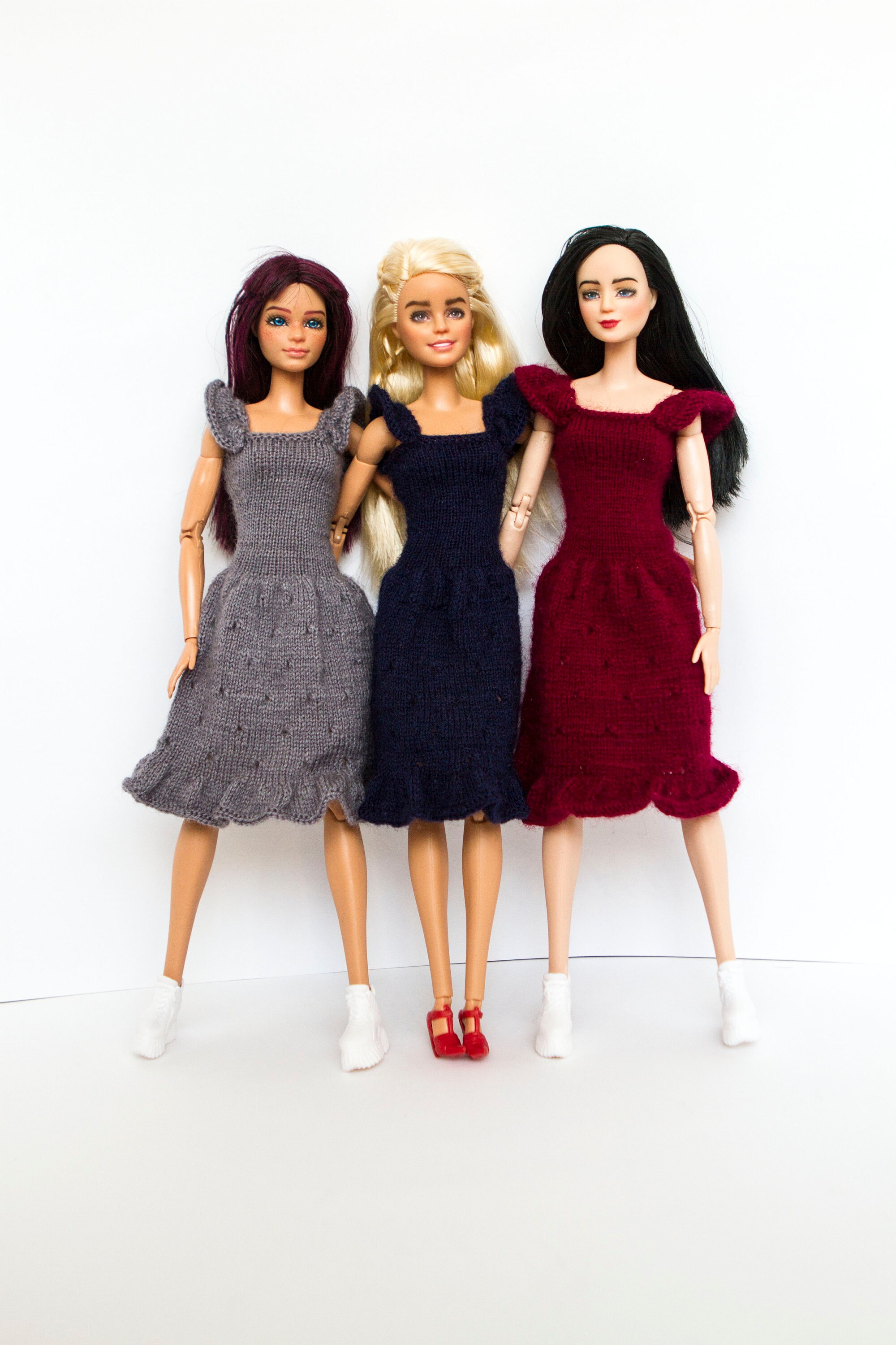 Barbie doll clothes dress sweater for Barbie doll Knitted | Etsy