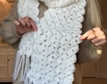 Crochet Scarf Pattern- Up to Snow Good Scarf (Instant PDF Download)