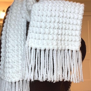 Patrón de bufanda de crochet - Bufanda Snow Much Fun (Descarga instantánea en PDF)