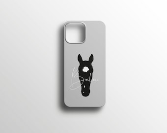 Coque téléphone portable personnalisée individuelle portrait de cheval