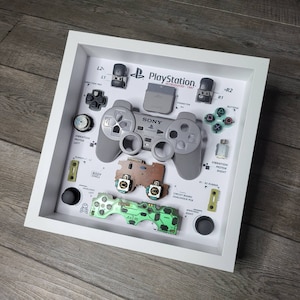 Quadro stampa su tela opera d´arte Videogioco Gamepad Controller Gaming  Play Game Station Pop Art Colour Style