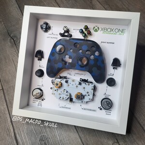 Shadowbox diorama for ONE controller wall decor game room joystick disassembly decoration gift disassembled shadow box