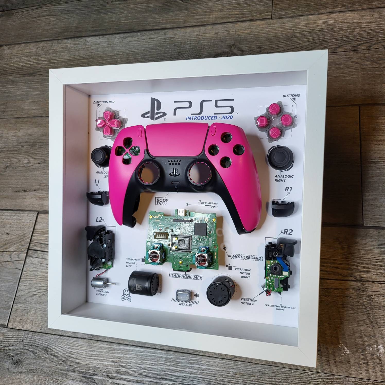 PS5, MINIATURE Console, 4 Games And/or Controller, With BOX. Handmade Art.  