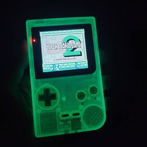 Konsole für Game Boy Pocket GBP IPS grün fluo Bild 8