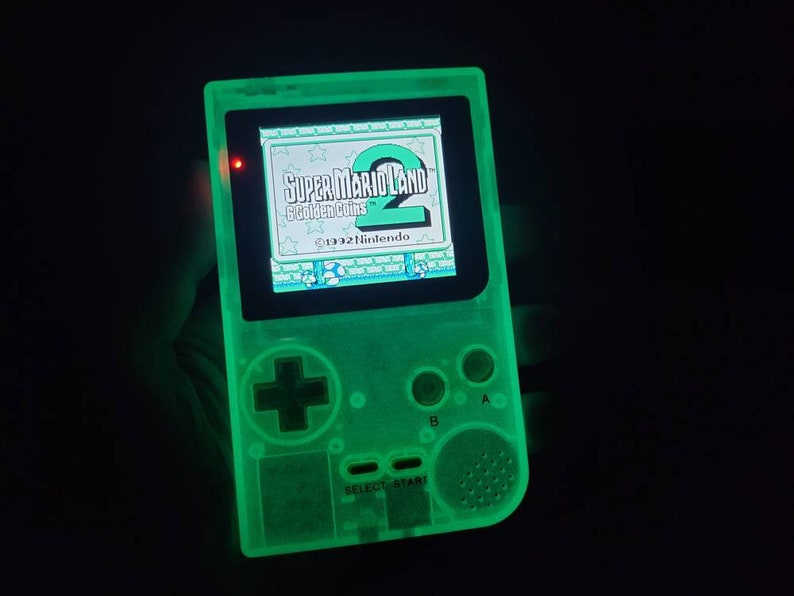 Konsole für Game Boy Pocket GBP IPS grün fluo Bild 8