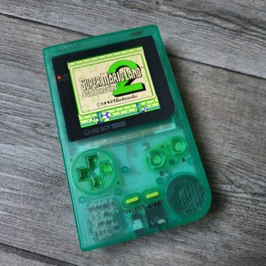 Konsole für Game Boy Pocket GBP IPS grün fluo Bild 7