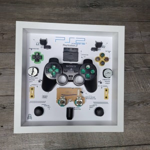 Shadowbox diorama for Ps2 controller wall decor game room