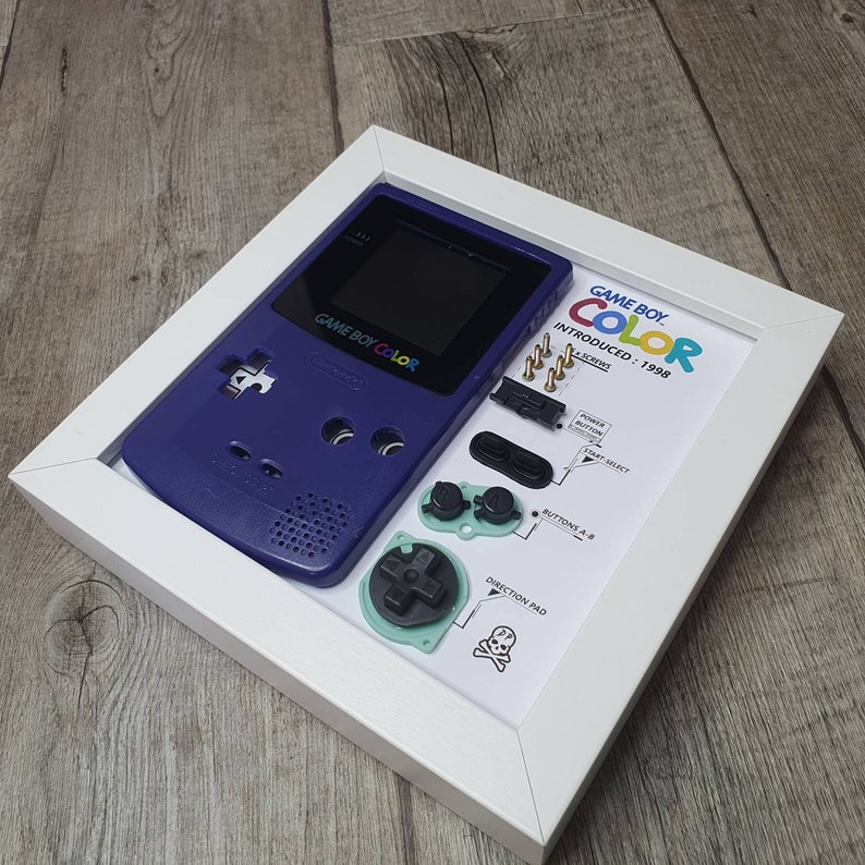Gameboy Color Shadow Box Nintendo Game Controller Smontato Etsy