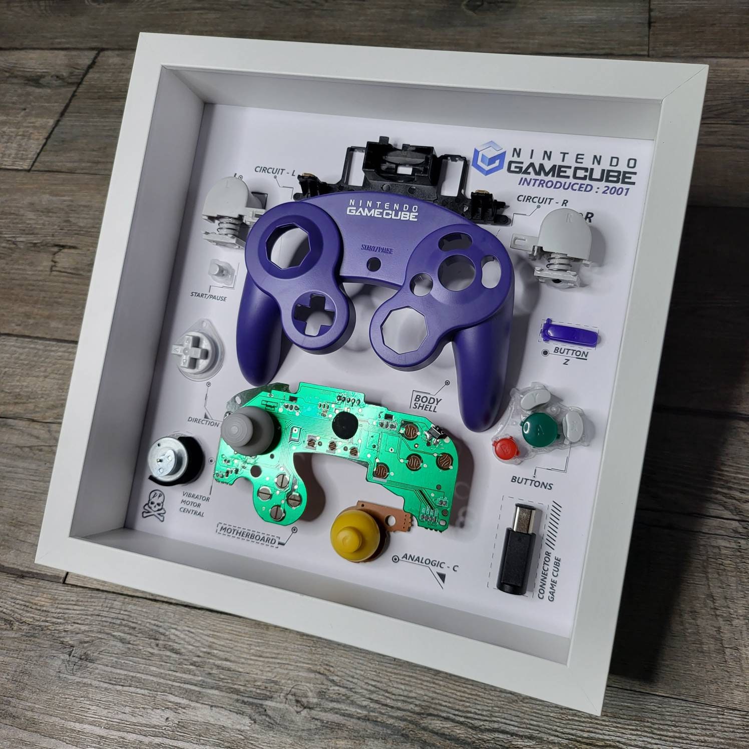 Game Cube Gamecube Shadowbox Diorama Controller Disassembled Console Wall  Art Gifts for Friends Wall Decor Custom Painting Nerd Geek Nintendo -   Denmark