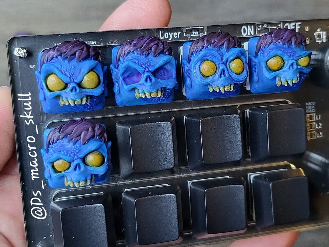 Keycap Skull Artisan Horror for Mechanical Gaming Keyboards Etsy