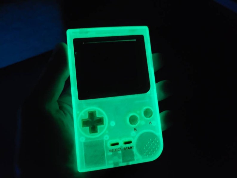 Konsole für Game Boy Pocket GBP IPS grün fluo Bild 5