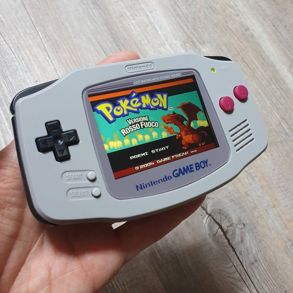 Console for GBA advance ips grey