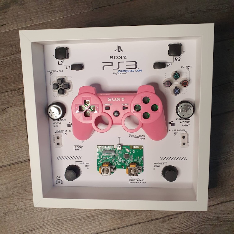 Ps3 Ps Psx Shadow Box Diorama Controller Smontato Console Di Etsy