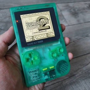 Konsole für Game Boy Pocket GBP IPS grün fluo Bild 3