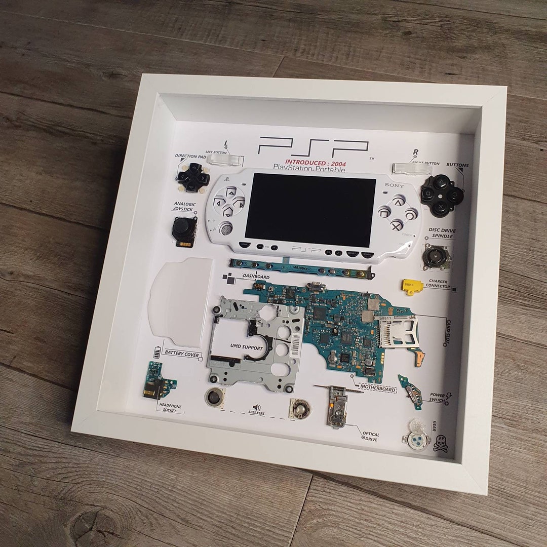 Psp Ps Psx Shadow Box Diorama Controller Unassembled Game Console Wall