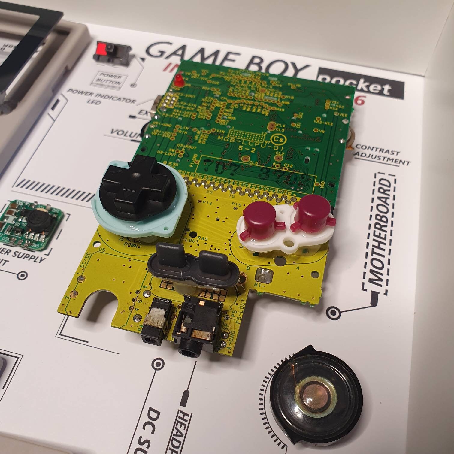 Nintendo Game Boy Pocket Shadow Box Game Smontato Console Di Etsy